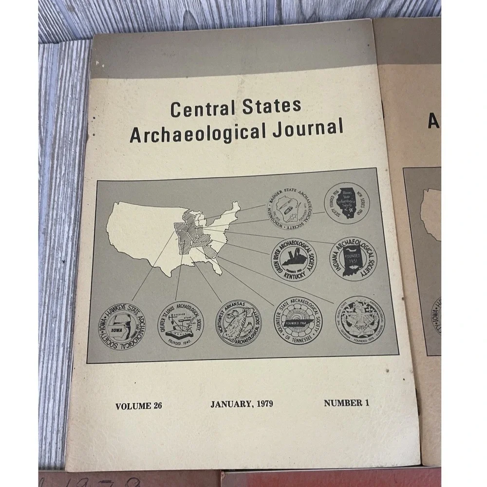 Central States Archaeological Journal 5 Issue Lot 1977 1978 1979 Vol 24 25 26